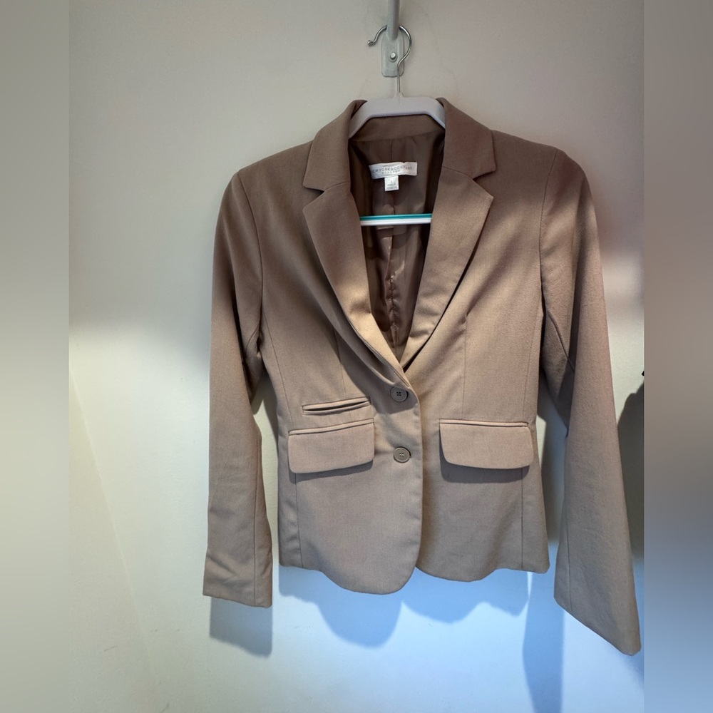 New York & Company Taupe Women's Tailored Blazer